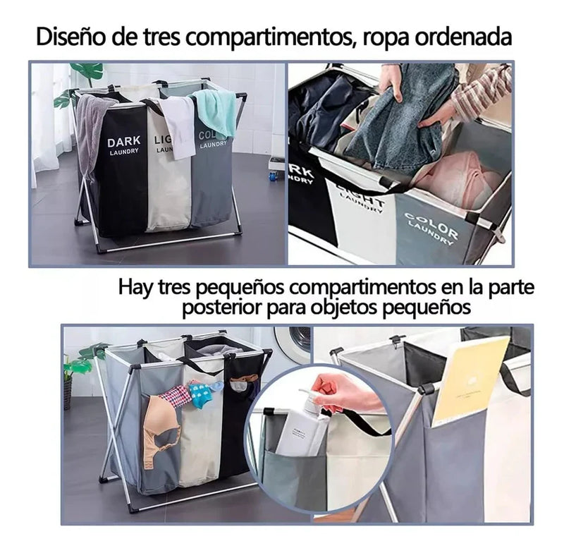 CANASTA PLEGABLE - ¡🧺✨ ¡Despídete del caos!
