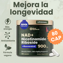 NAD+ Resveratrol 80 Cap - Tu rejuvenecedor natural