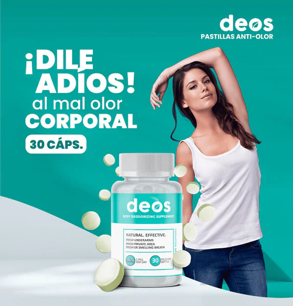 Deos™ Cápsulas - Elimina malos olores de la cabeza a los pies